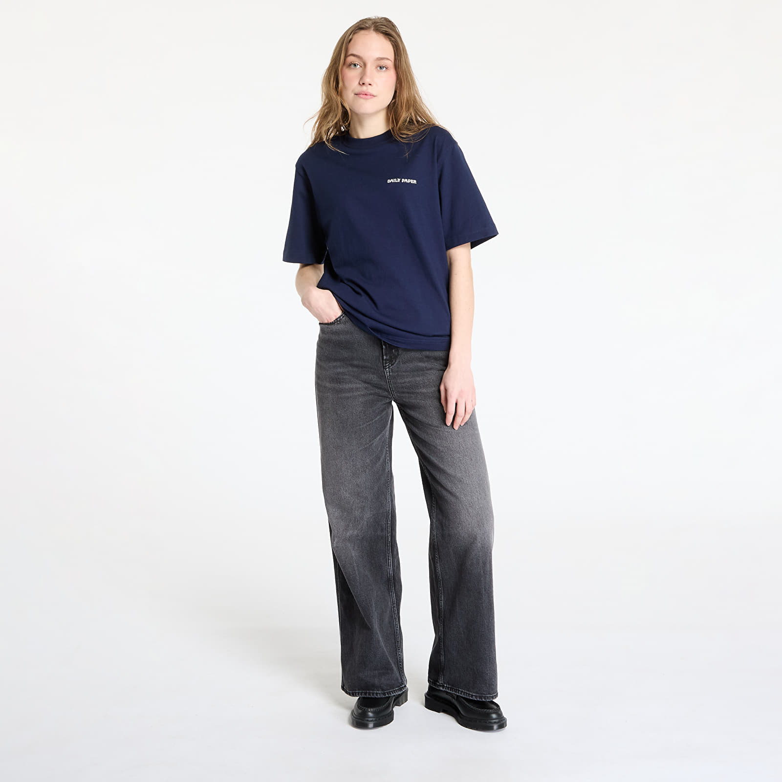 Trička Daily Paper Dias T-Shirt UNISEX Martime Blue
