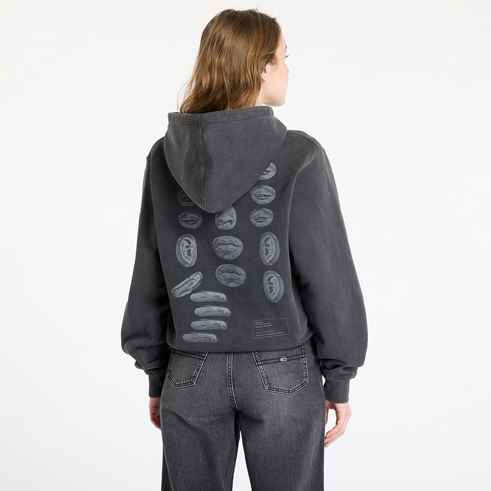 Kapucnis pulóverek és pulcsik Daily Paper Senses Hoodie UNISEX Washed Black