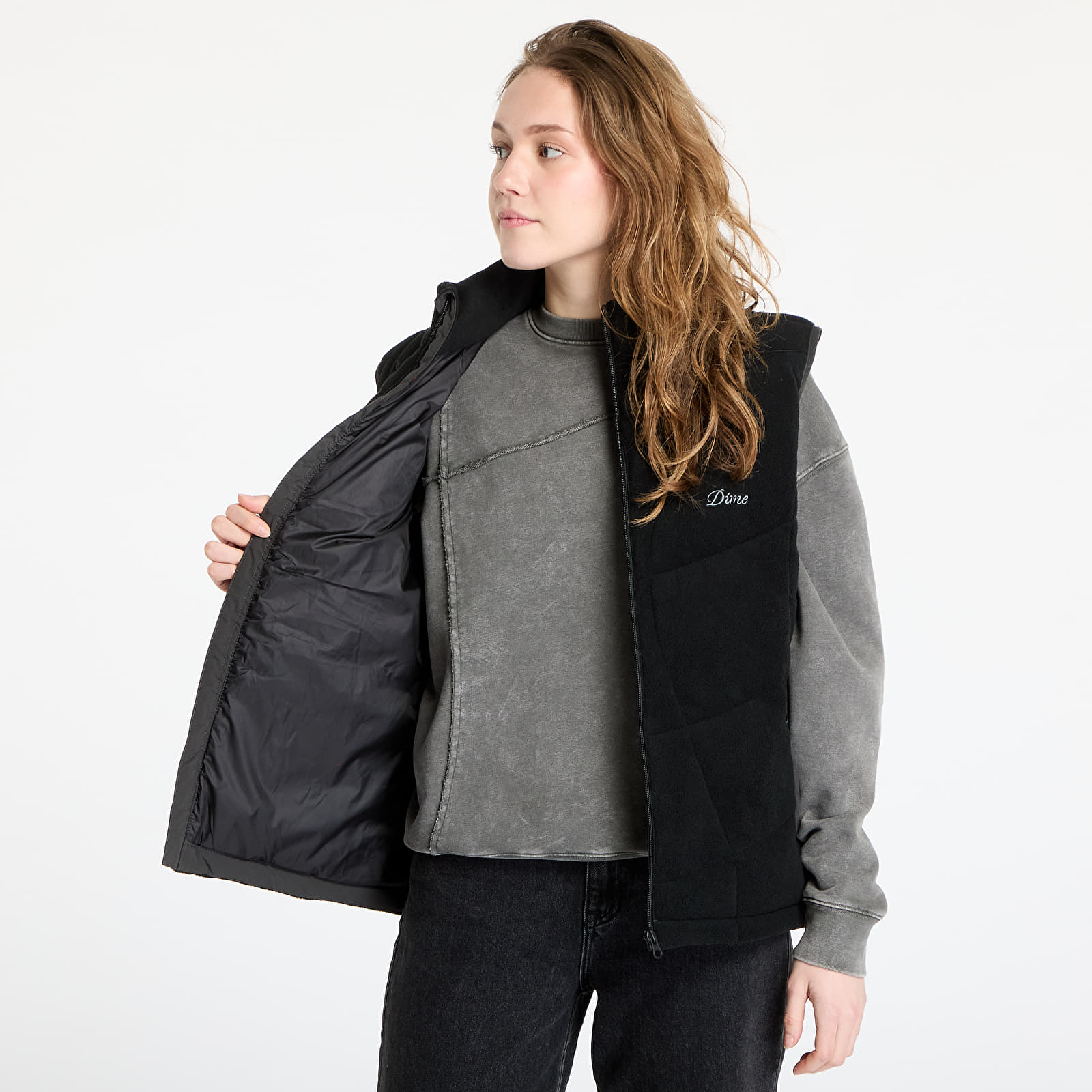 Vesty DIME Sleeveless Puffer UNISEX Black