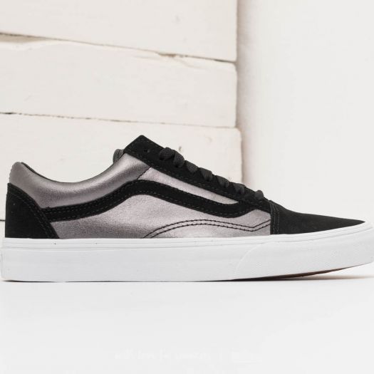 Women s shoes Vans Old Skool 2 Tone Metallic Black True White Footshop