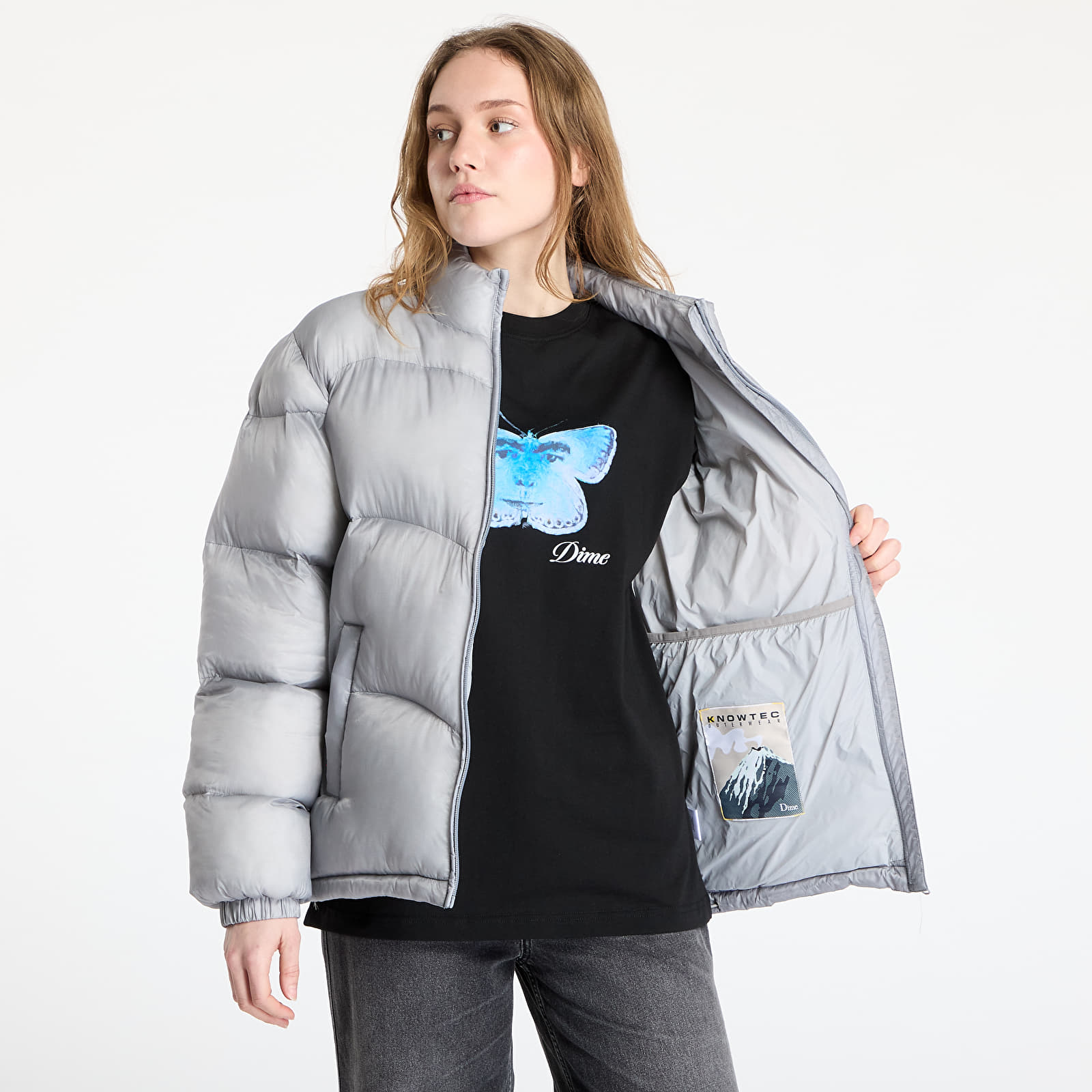 Jacken DIME Classic Ripstop Puffer UNISEX Silver