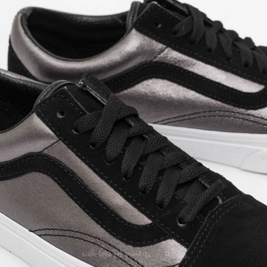 Women s shoes Vans Old Skool 2 Tone Metallic Black True White Footshop