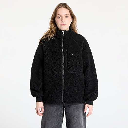 Bunda DIME Polar Fleece Sherpa Zip UNISEX Black