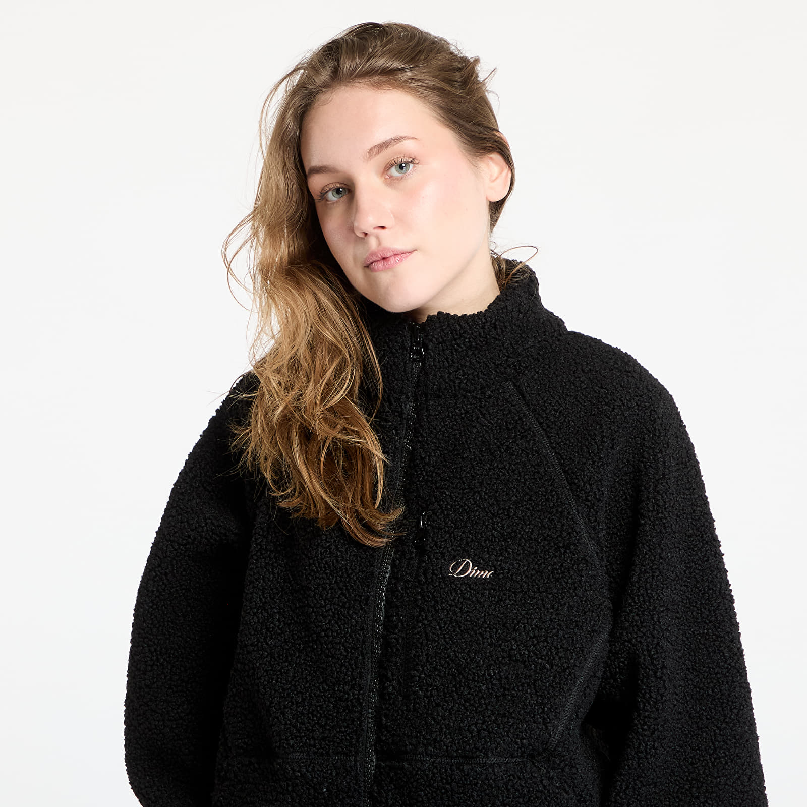Jackets DIME Polar Fleece Sherpa Zip UNISEX Black