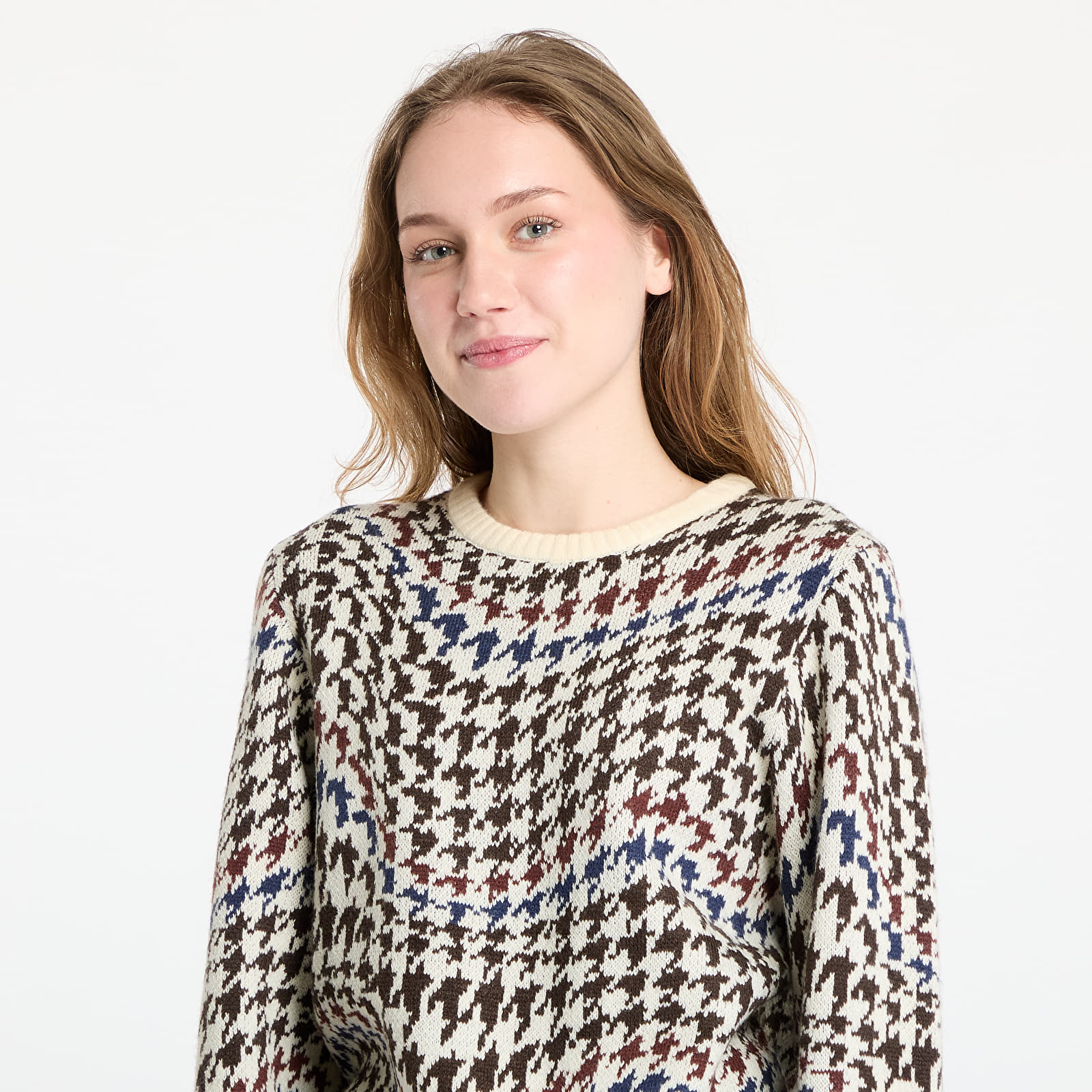 Sweaters DIME Houndstooth Knit UNISEX Cream Multi