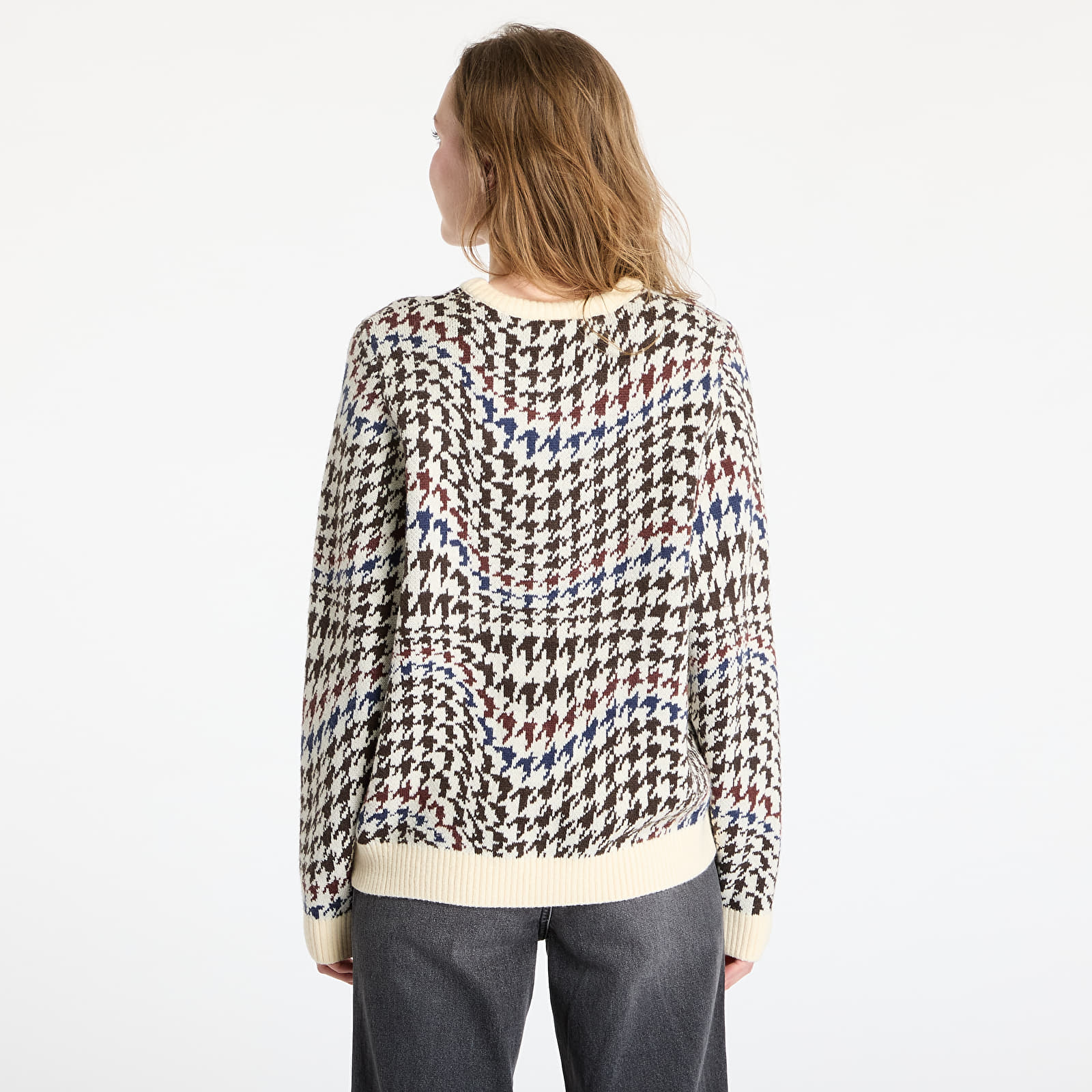 Sweaters DIME Houndstooth Knit UNISEX Cream Multi