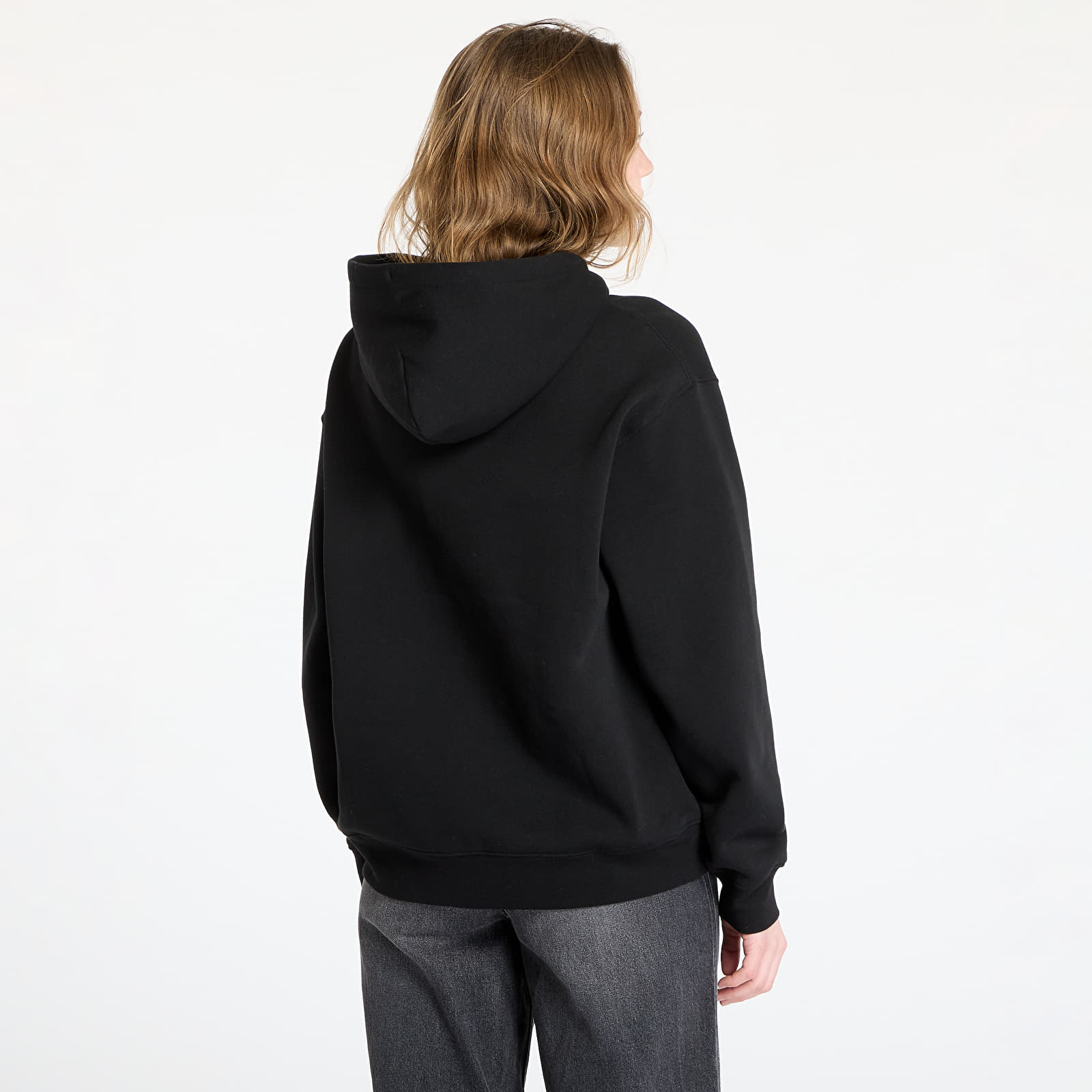 Kapucnis pulóverek és pulcsik DIME Cursive Small Logo Zip-Hoodie UNISEX Black