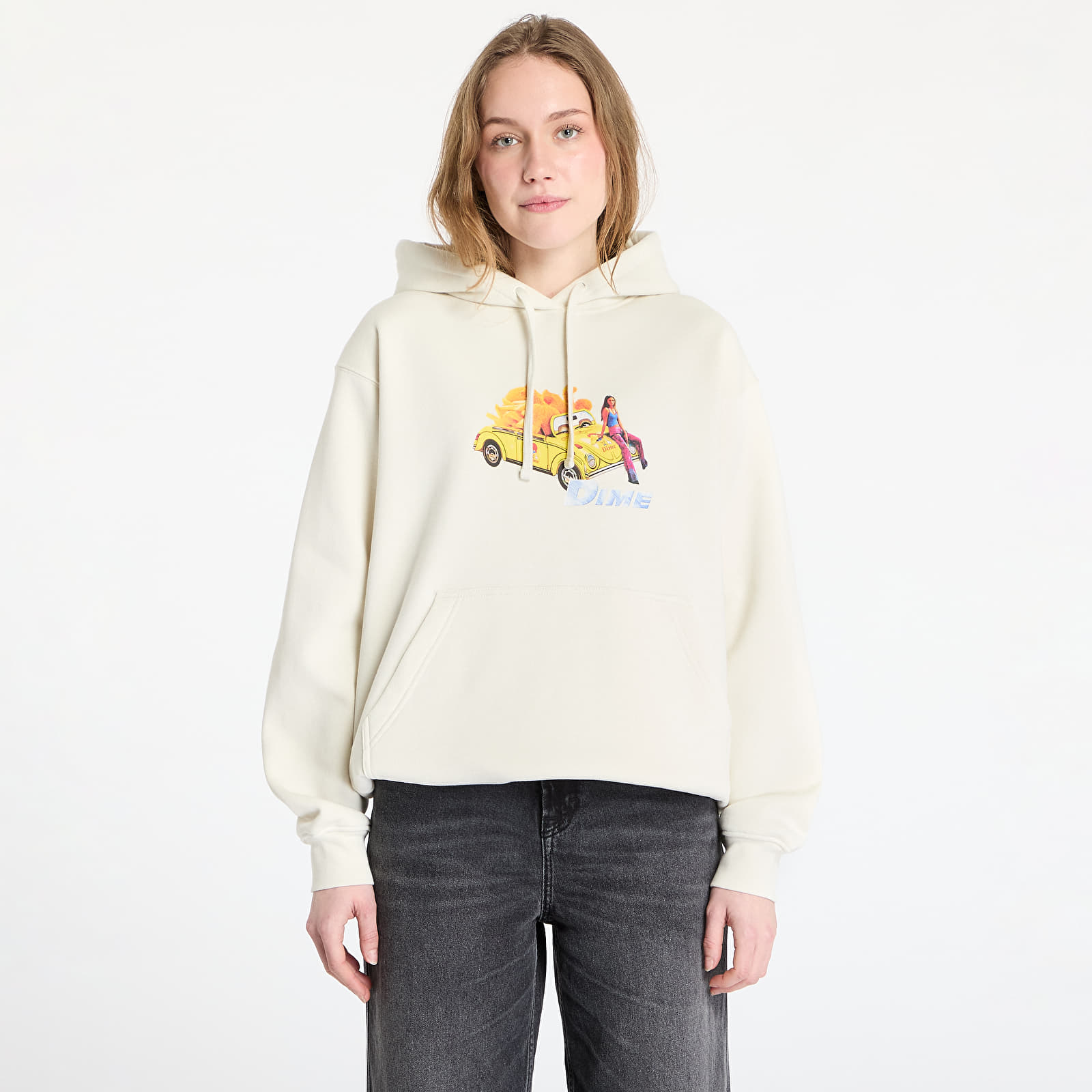 Kapucnis pulóverek és pulcsik DIME 2Fast 2Delicious Hoodie UNISEX Natural