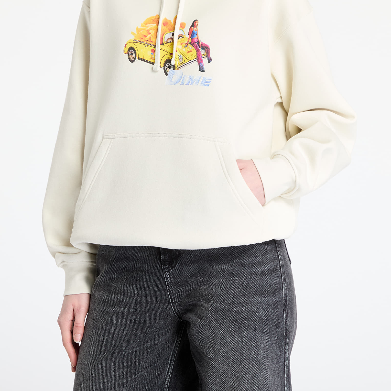 Kapucnis pulóverek és pulcsik DIME 2Fast 2Delicious Hoodie UNISEX Natural