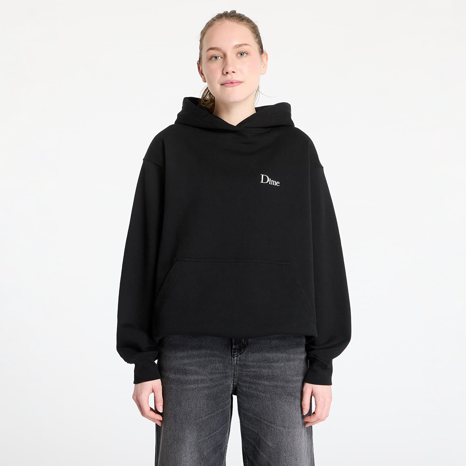 Hoodies and sweatshirts  DIME Classic Small Logo Hoodie UNISEX Black
