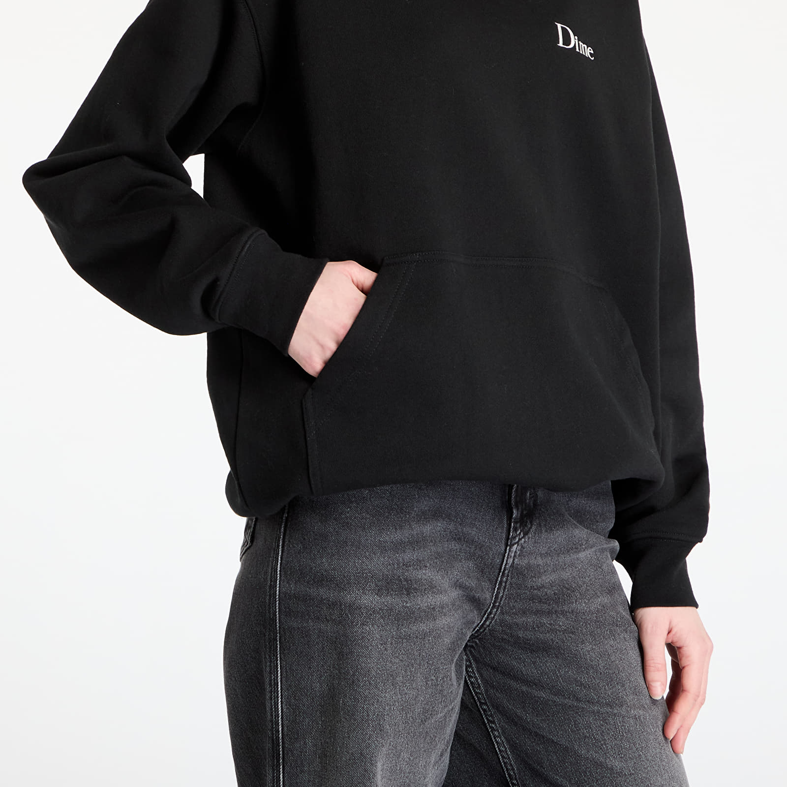Hoodies and sweatshirts  DIME Classic Small Logo Hoodie UNISEX Black