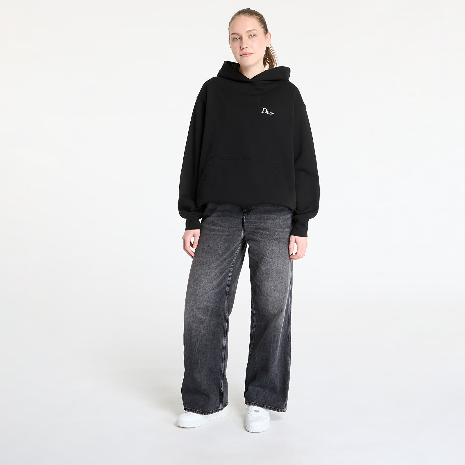 Hoodies and sweatshirts  DIME Classic Small Logo Hoodie UNISEX Black