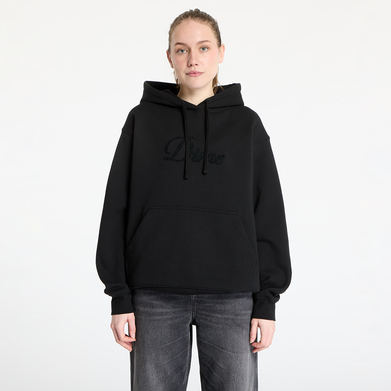 Kapucnis pulóverek és pulcsik DIME Cursive Logo Hoodie UNISEX Black