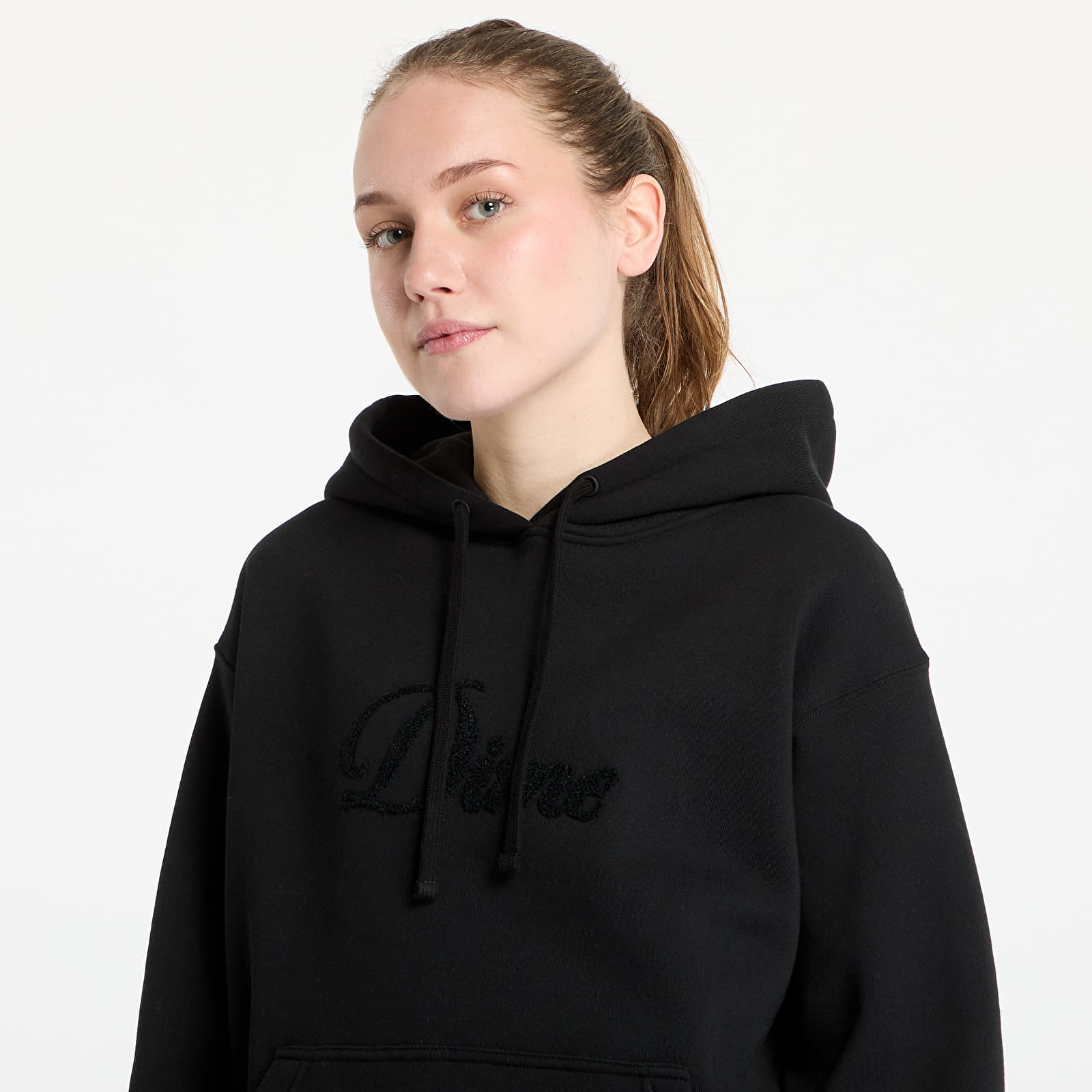 Kapucnis pulóverek és pulcsik DIME Cursive Logo Hoodie UNISEX Black