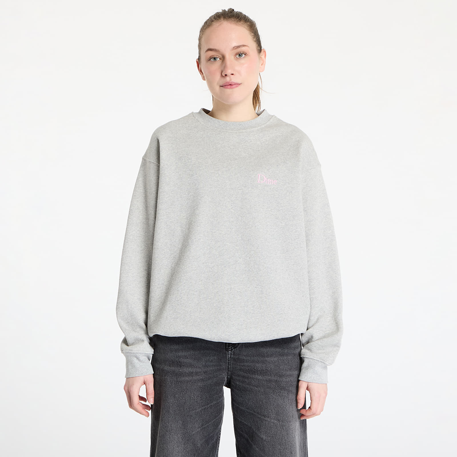 Kapucnis pulóverek és pulcsik DIME Classic Small Logo Crewneck UNISEX Heather Gray