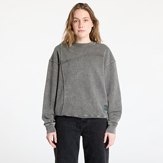DIME Reverse Stitch Crewneck UNISEX Charcoal Washed