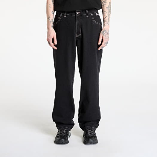 Džíny DIME Classic Relaxed Denim Pants Black/ Contrast Stitch