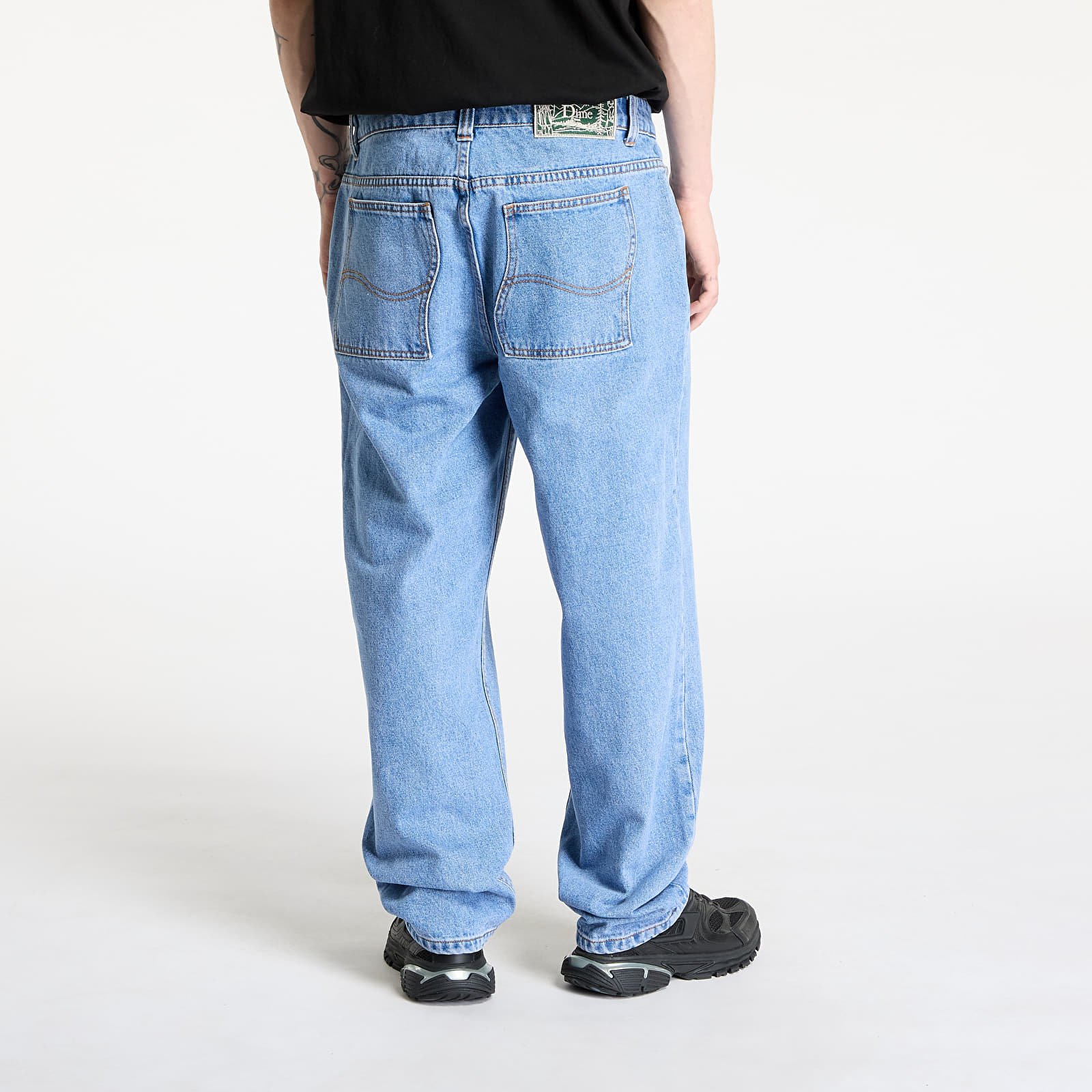 Džíny DIME Classic Relaxed Denim Pants Blue Washed