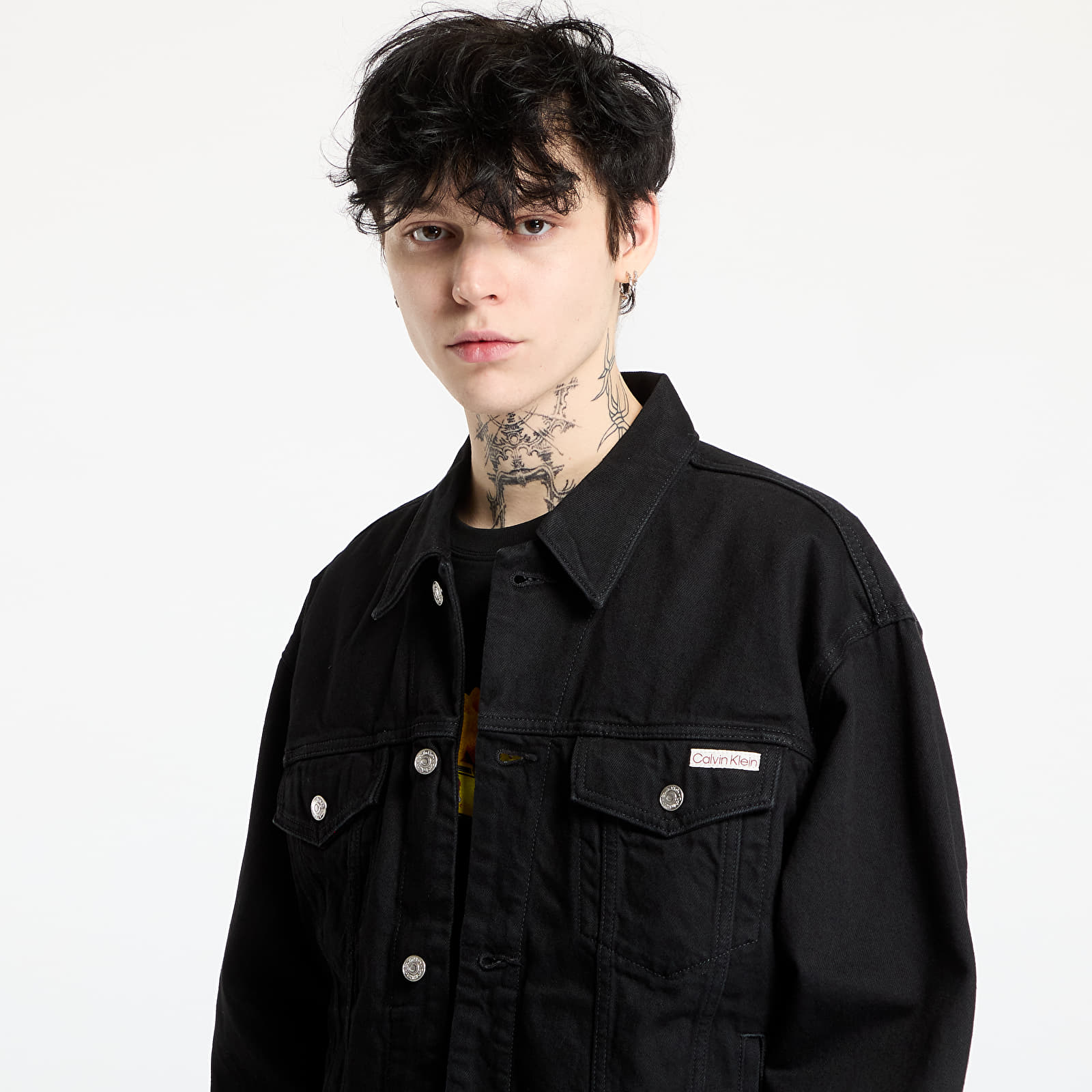 Bundy Calvin Klein Jeans 90s Classic Trucker Jacket Black