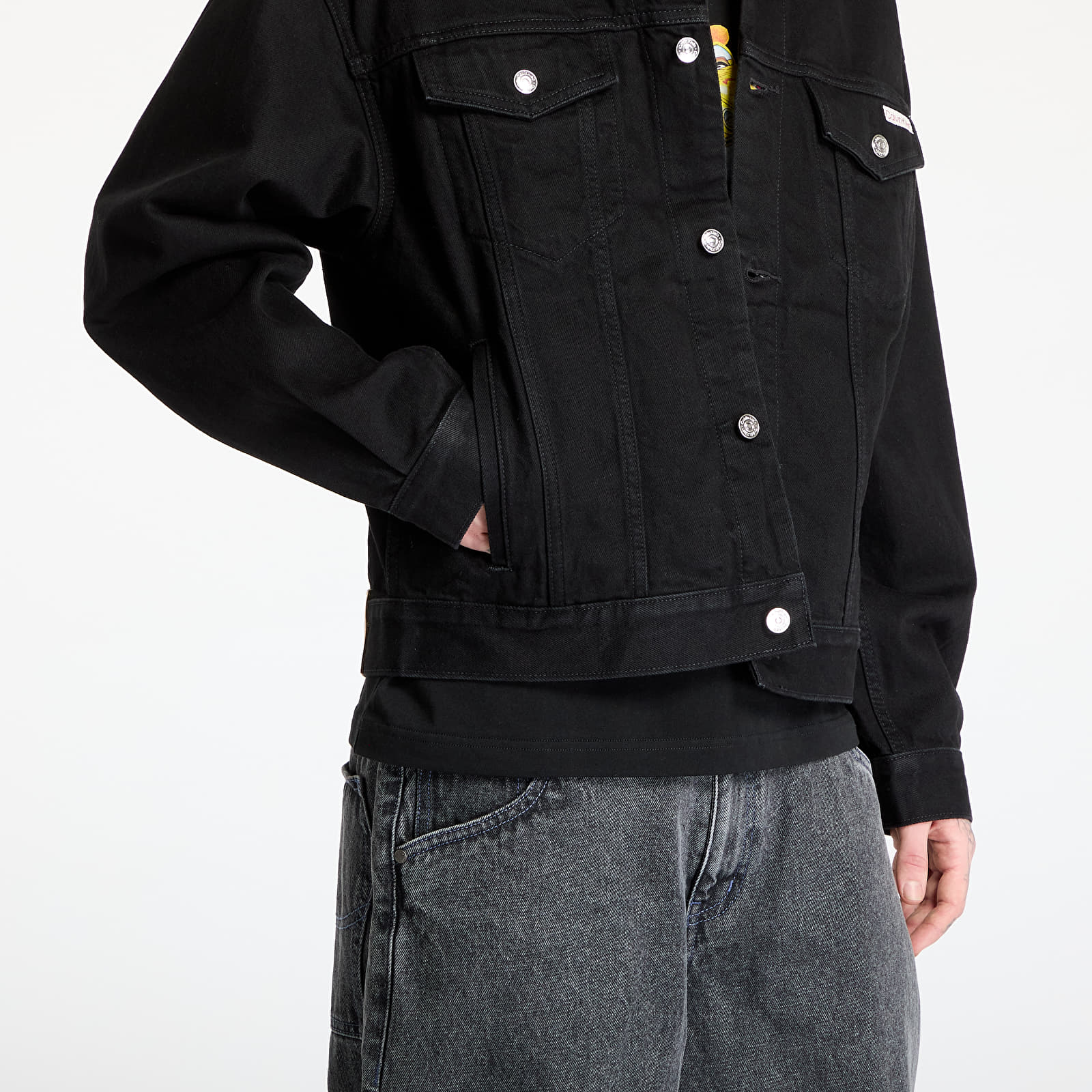 Bundy Calvin Klein Jeans 90s Classic Trucker Jacket Black