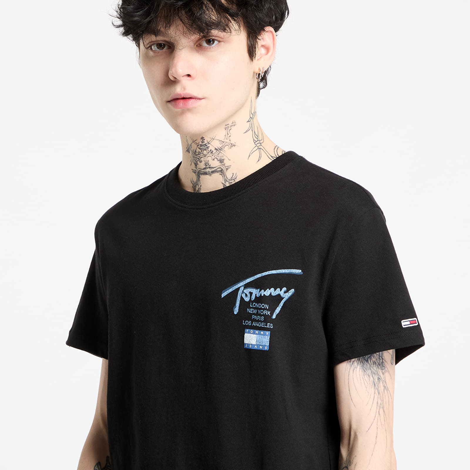 T-Shirts Tommy Jeans Regular Tommy Signature Tee Black