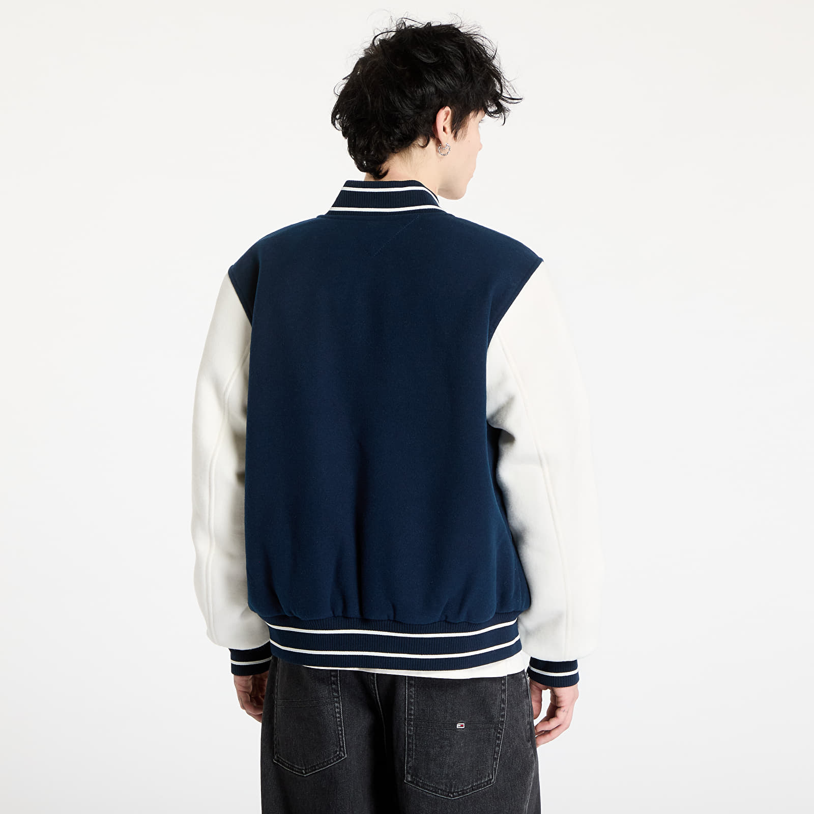 Bombers Tommy Jeans Wool Blend Varsity Jacket Blue