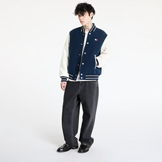 Bomber Jackets Tommy Jeans Wool Blend Varsity Jacket Blue Footshop