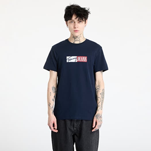 Marškinėliai Tommy Jeans Slim Entry Graphic Tee Blue