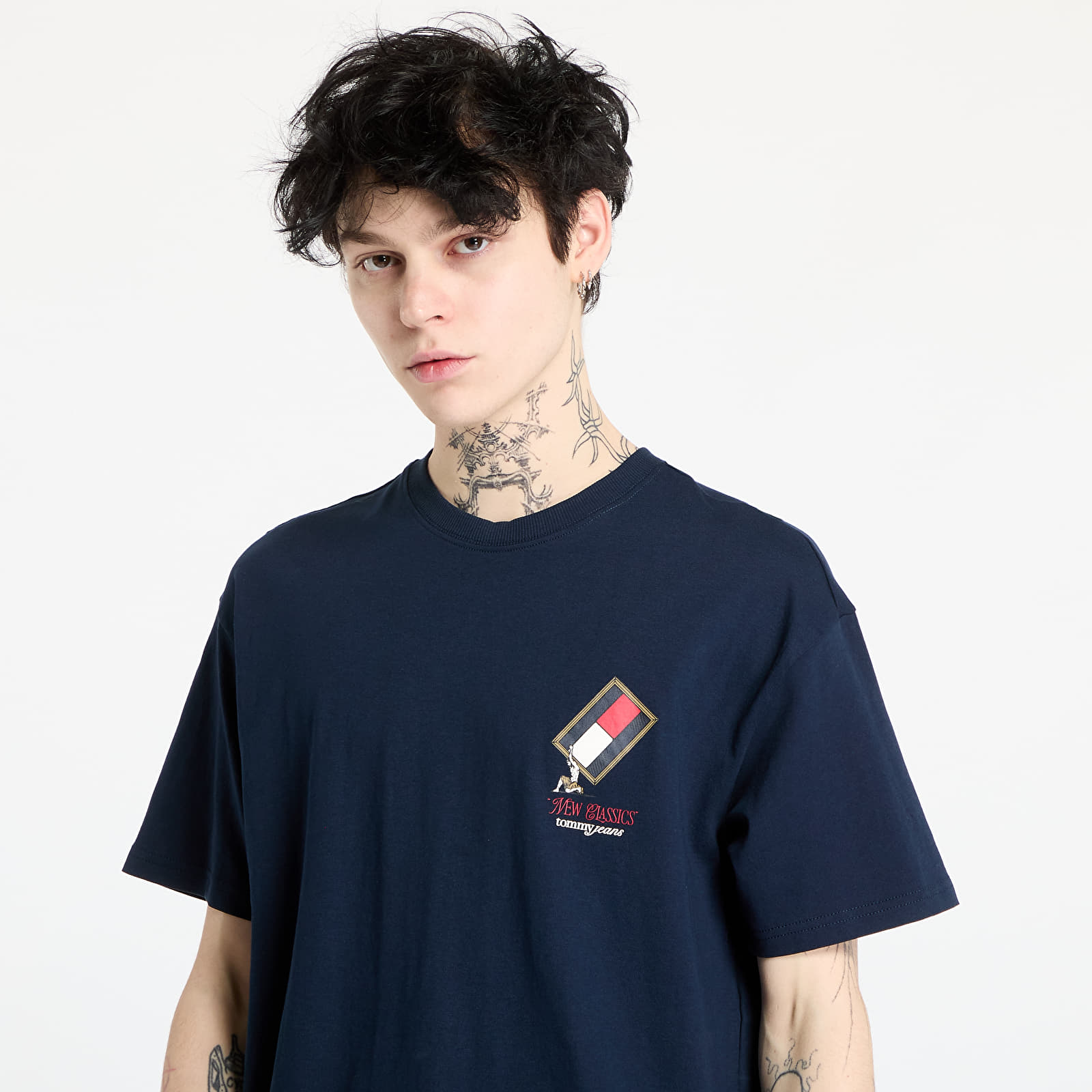T-shirts  Tommy Jeans Relaxed Novelty 1 Tee Blue