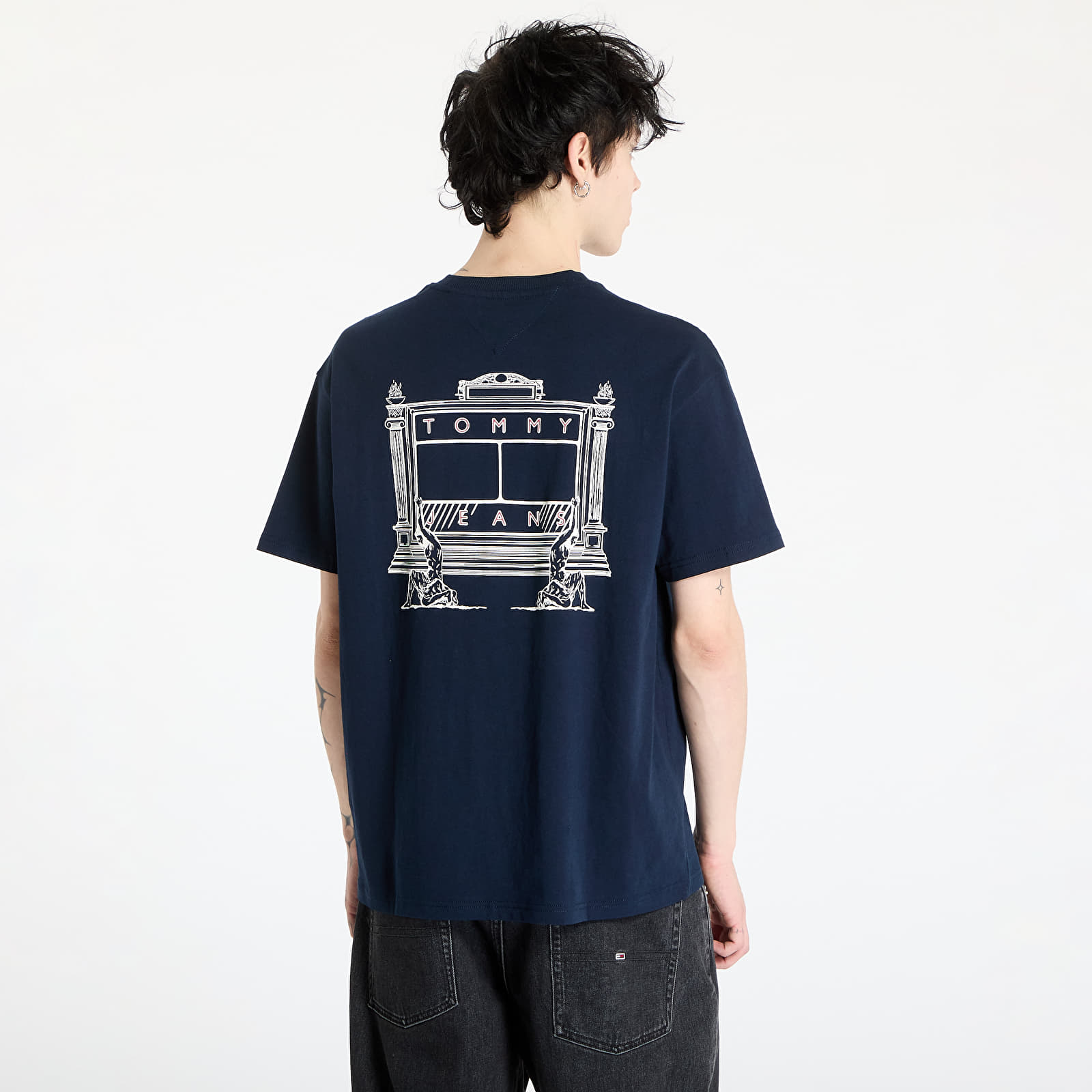 T-shirts  Tommy Jeans Relaxed Novelty 1 Tee Blue