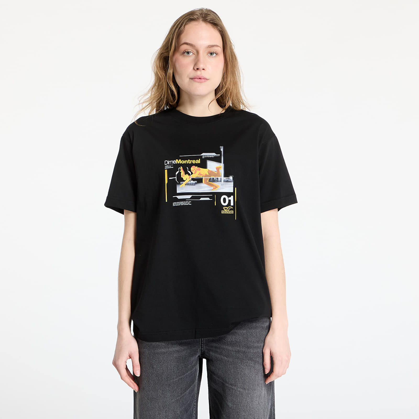 Pólók DIME One Step Beyond T-Shirt UNISEX Black