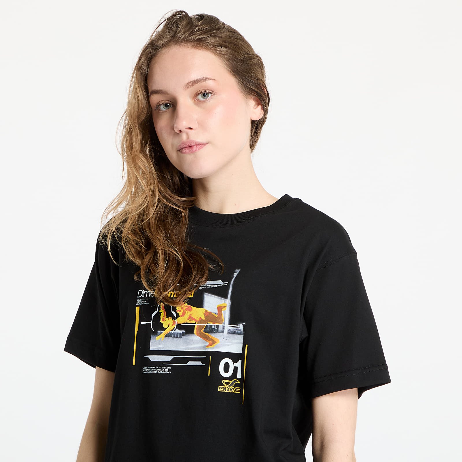 Pólók DIME One Step Beyond T-Shirt UNISEX Black