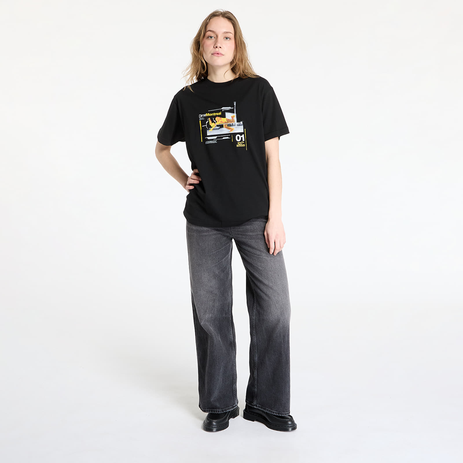 Pólók DIME One Step Beyond T-Shirt UNISEX Black