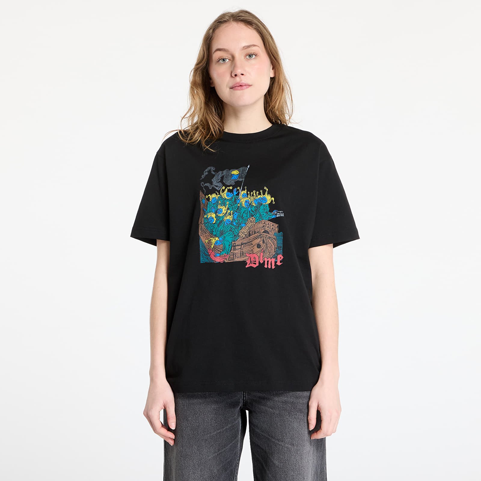 T-paidat DIME Folly T-Shirt UNISEX Black