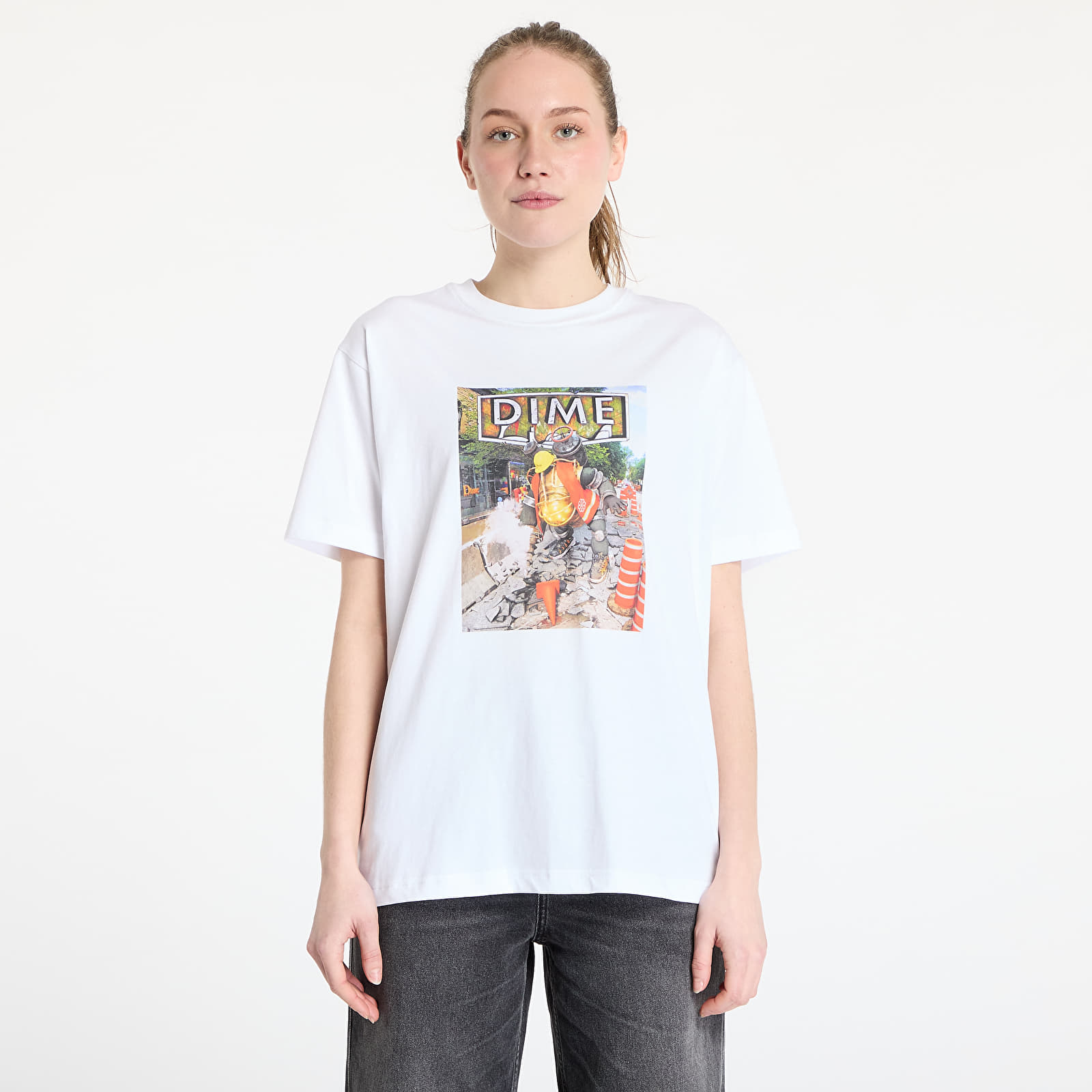 Koszulki DIME Pothole T-Shirt UNISEX White