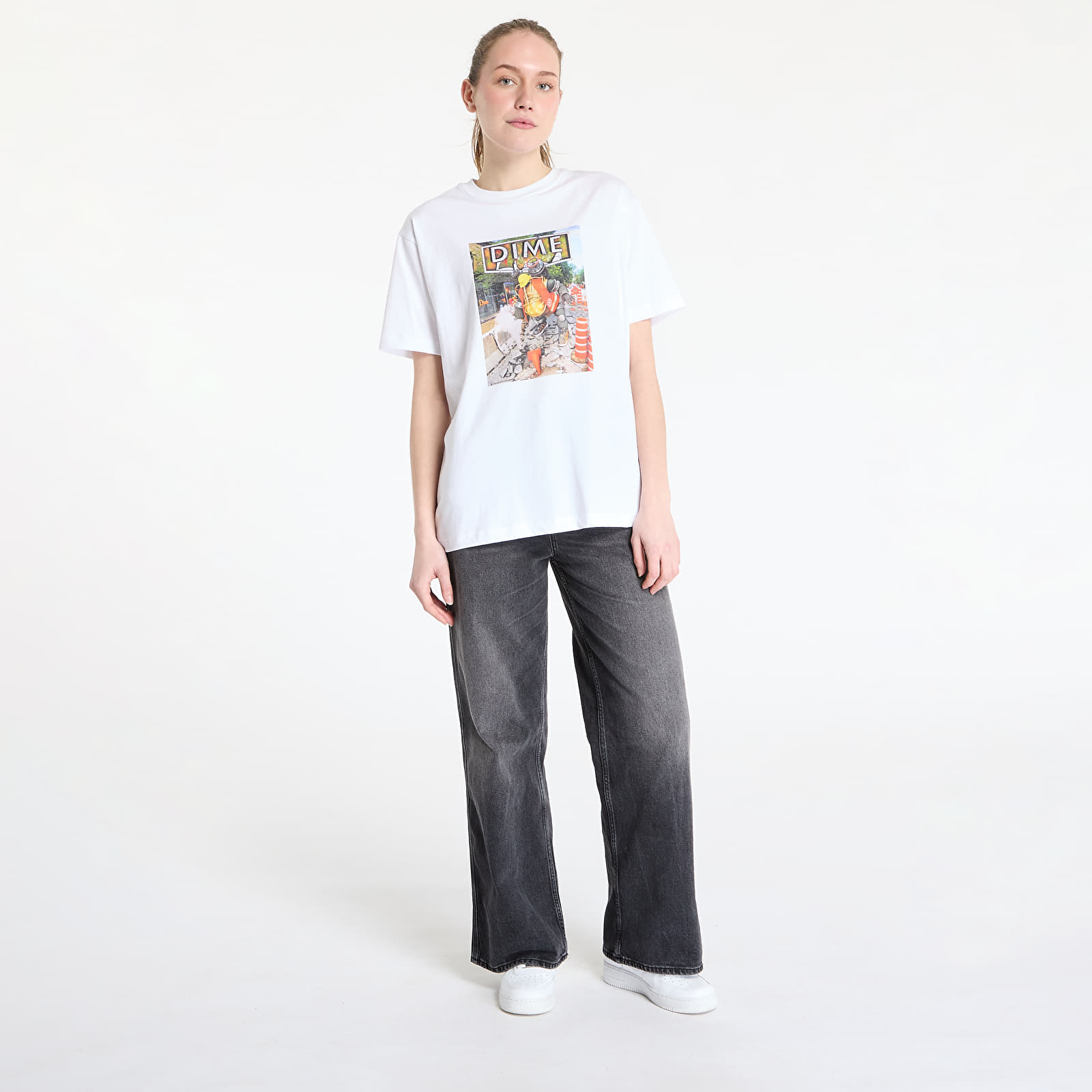 Koszulki DIME Pothole T-Shirt UNISEX White