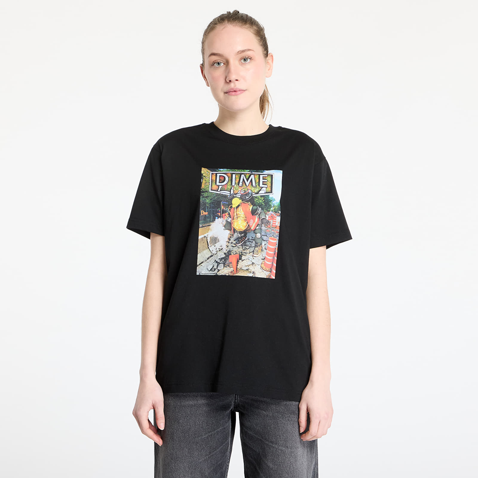 Koszulki DIME Pothole T-Shirt UNISEX Black