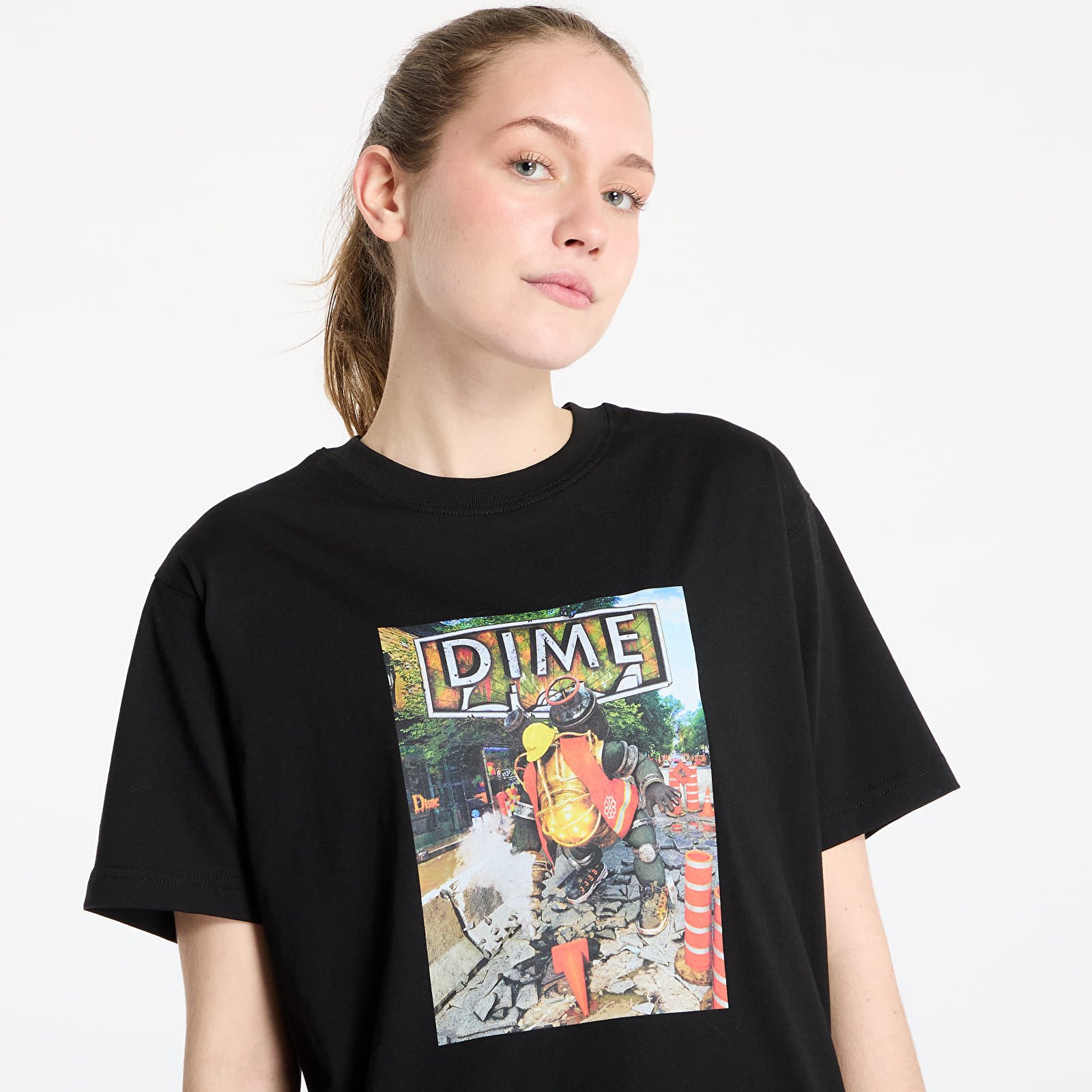 Koszulki DIME Pothole T-Shirt UNISEX Black