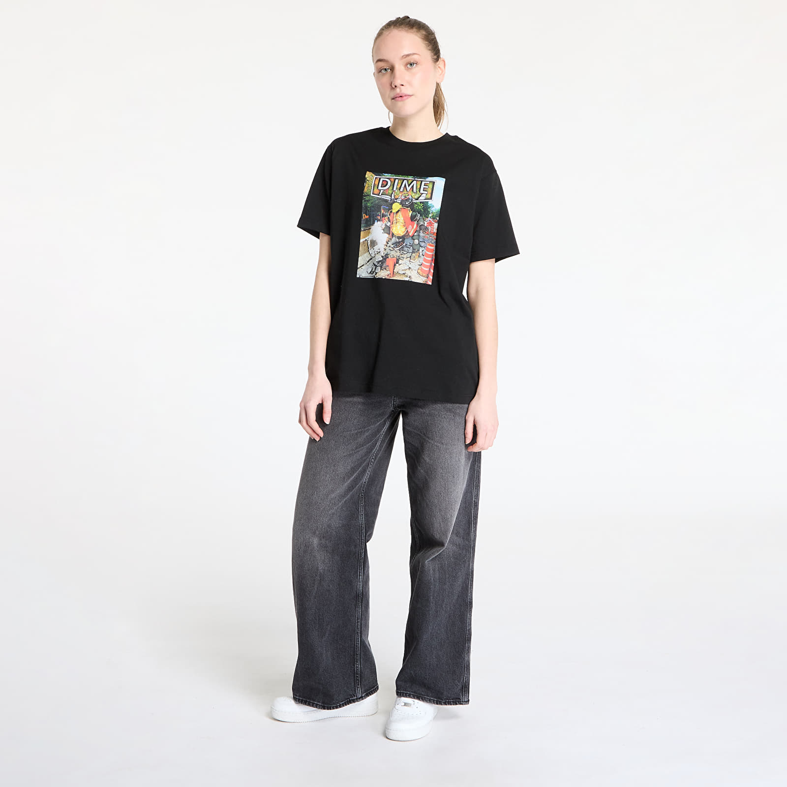 Koszulki DIME Pothole T-Shirt UNISEX Black