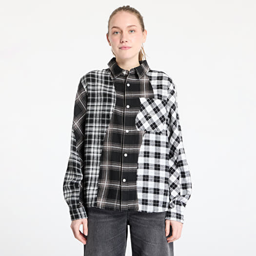 Košile DIME Triple Plaid Shirt UNISEX Black