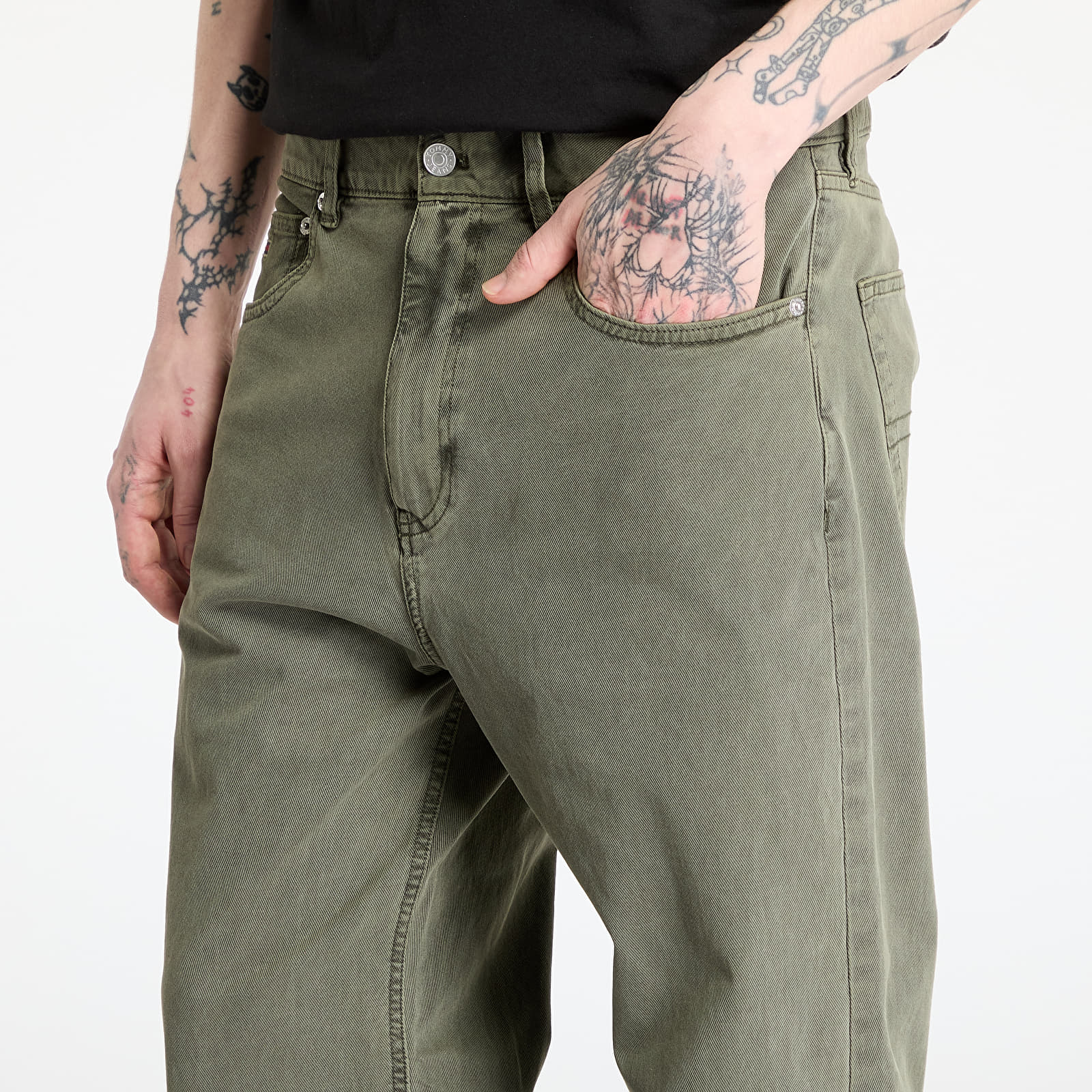 Дънки Tommy Jeans Otis 5 Pocket Twill Pants Fatigue Green