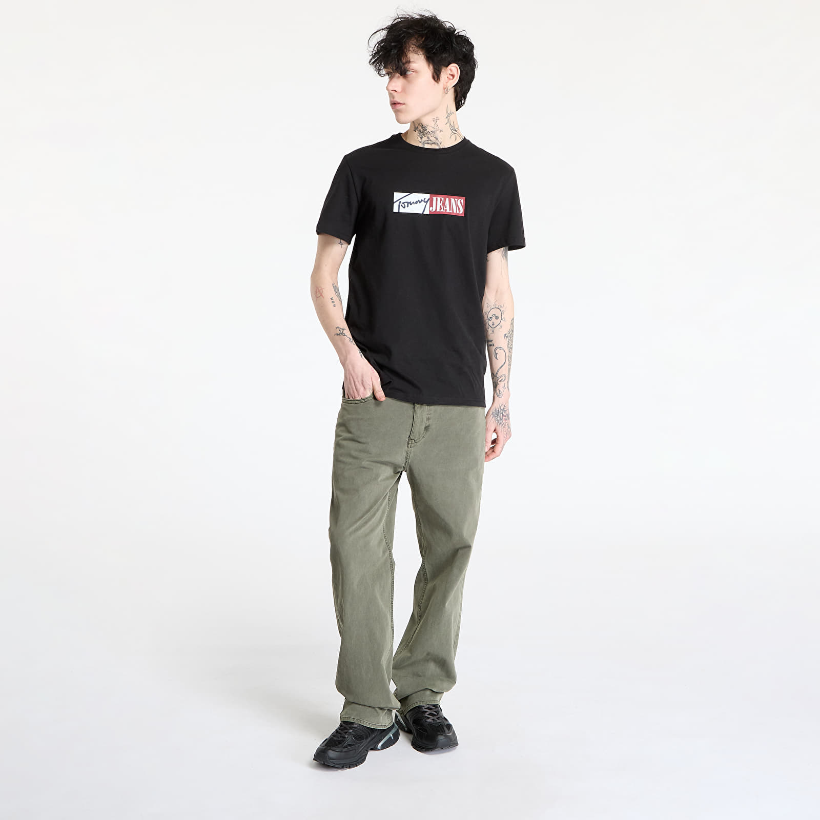 Дънки Tommy Jeans Otis 5 Pocket Twill Pants Fatigue Green