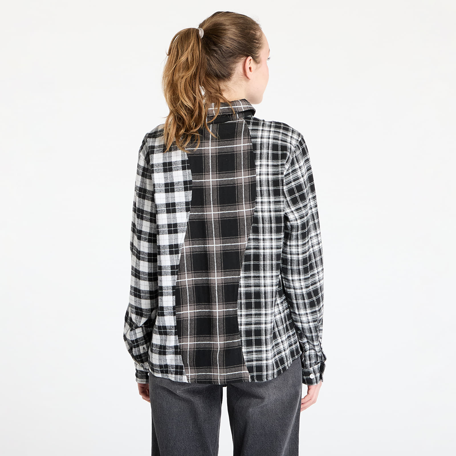 Hemden DIME Triple Plaid Shirt UNISEX Black