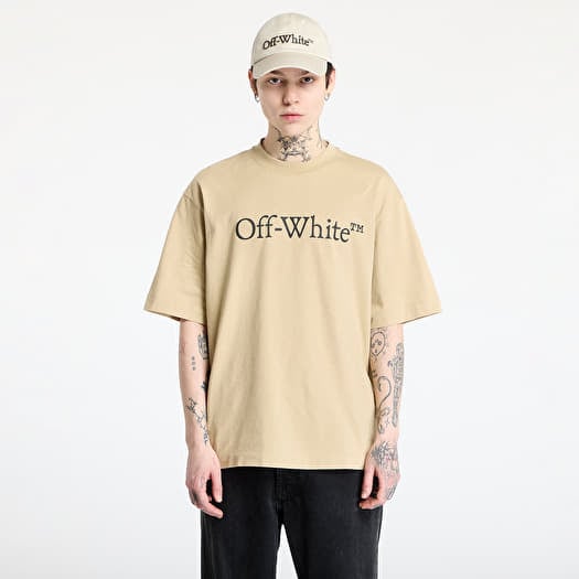 T-shirt Off-White Big Bookish Skate S/S Tee Creme Brulée
