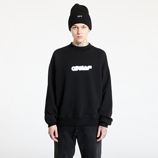 Mikina Off-White Spray Arrow Skate Crewneck Black/ White