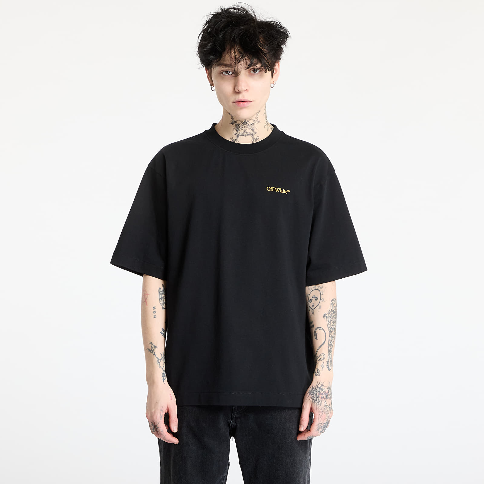 Pólók Off-White Tape Arrow Skate S/S Tee Black/ Citrus