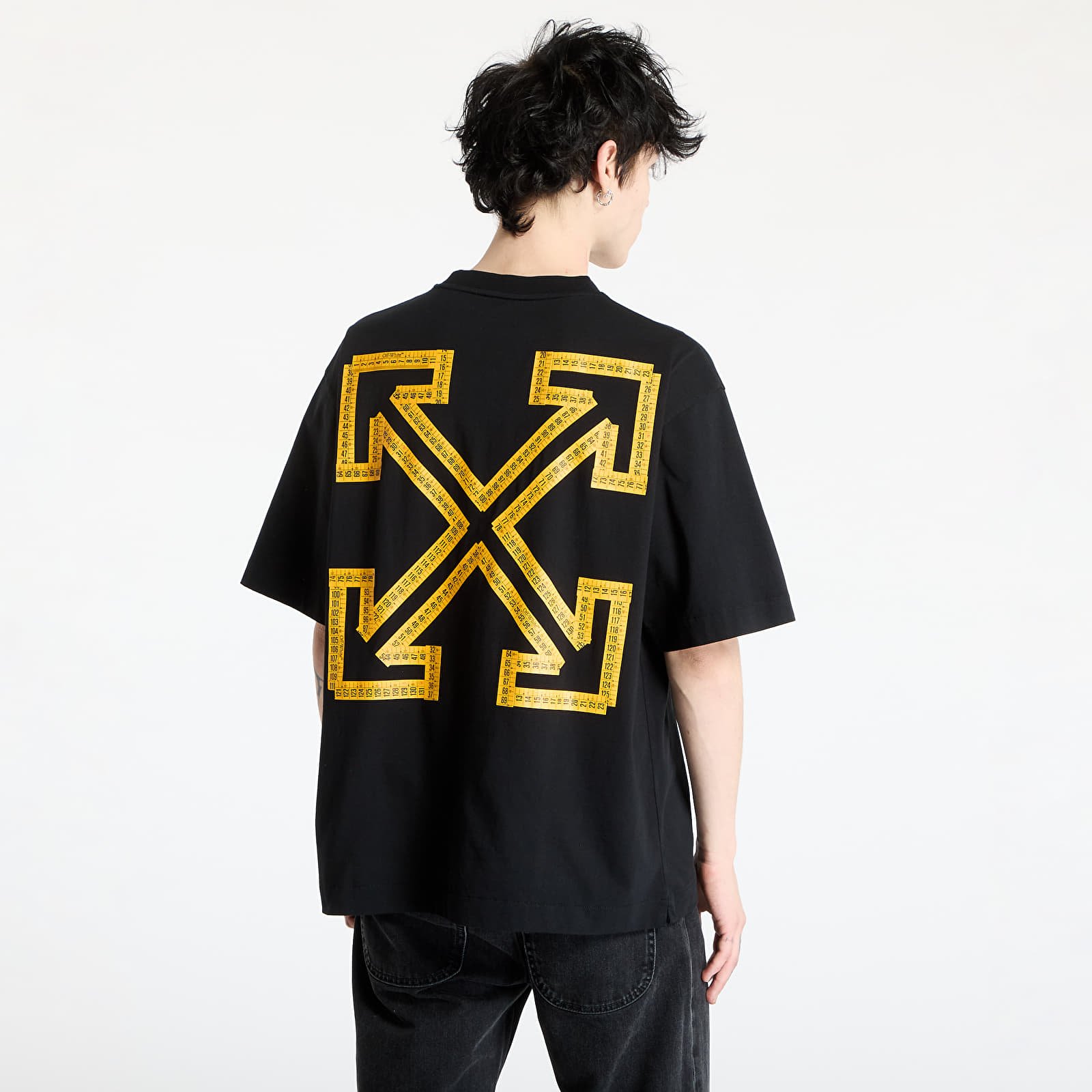 Pólók Off-White Tape Arrow Skate S/S Tee Black/ Citrus