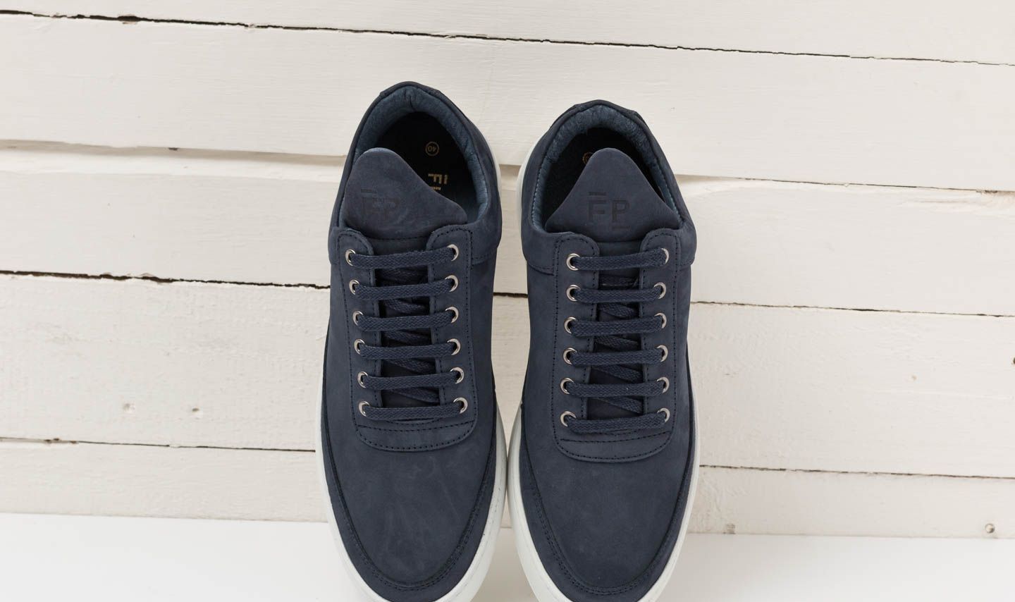 Men's shoes Filling Pieces Low Top Plain Lane Navy Blue