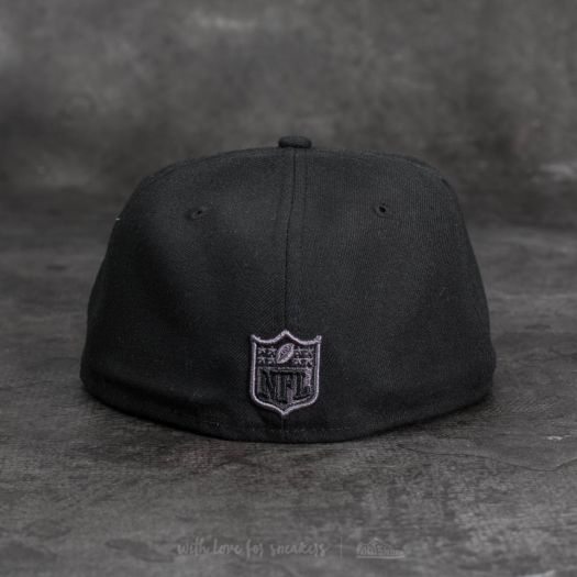 New Era 59Fifty NFL Black Graphite Oakland Raiders Cap Black