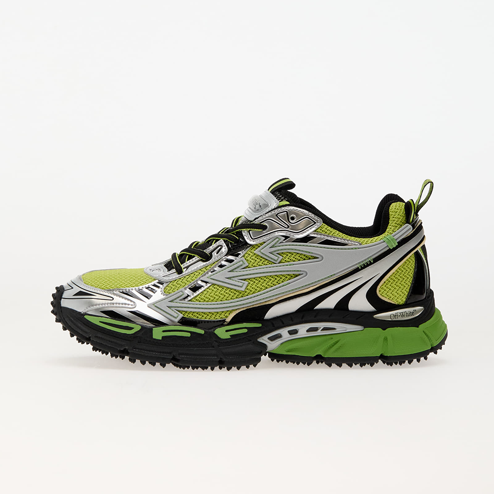 Férfi cipők Off-White Ow Be Right Back Silver Green Fluo